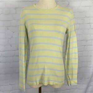 ⭐ Y2K Gap Small Pastel Green Blue Stripe Long Sleeve Tee